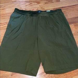 Men’s Green Athlesiure Shorts